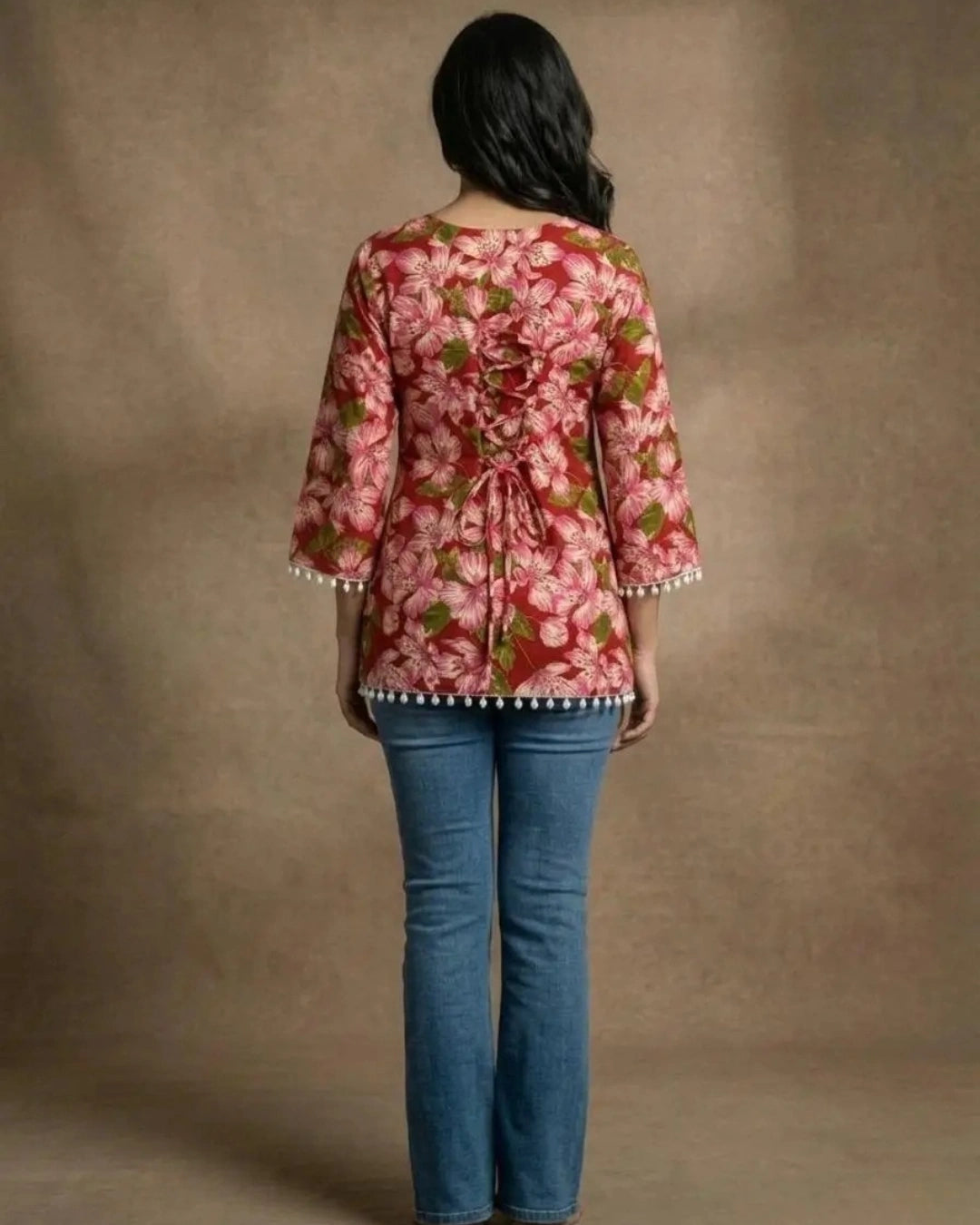 Blush Bloom Floral Cotton Top
