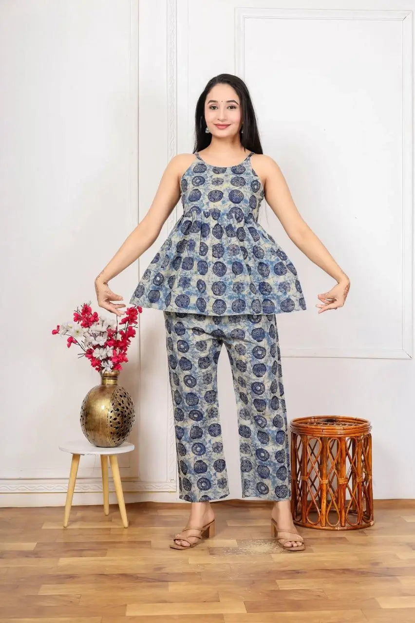 Indigo Breeze Printed Co-ord Set
